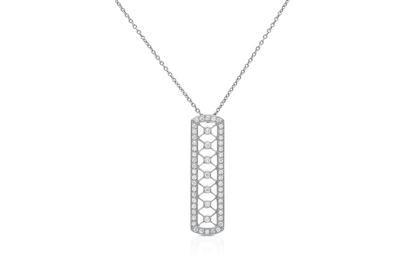 Tiffany & Co. Diamond Voile Weave Pendant necklace