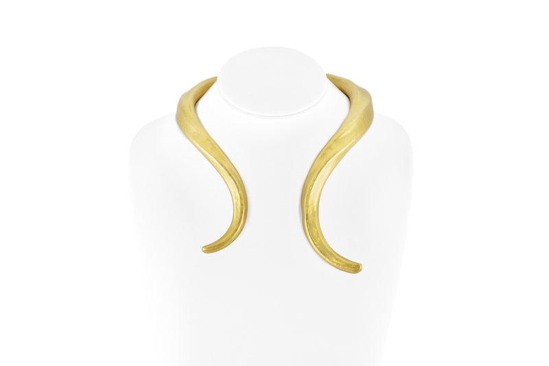 Vintage 1960s Lalaounis Gold Ram Horns Necklace