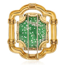 DAVID WEBB "Harmony" Convertible Necklace Jade, Black Enamel and Diamonds