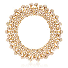 BULGARI 18K Yellow Gold Diamond Necklace, Pigna Collection