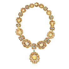 VAN CLEEF & ARPELS Ceylon Yellow & Blue Sapphires Necklace/Detachable Pendant