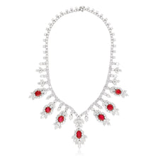 HARRY WINSTON Platinum & 18K White Gold No Heat Ruby and Diamond Necklace