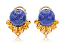 Trio Lapis Lazuli Beads Necklace and Earrings Set