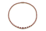 Vintage 1970s Oscar Heyman Ruby and Diamond Riviera Necklace