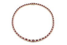 Vintage 1970s Oscar Heyman Ruby and Diamond Riviera Necklace