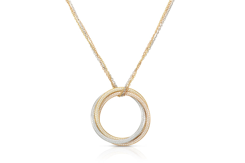 Cartier Diamond Trinity Pendant Necklace