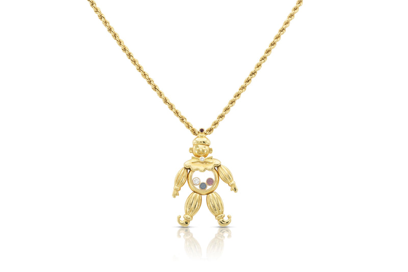 Chopard Happy Diamonds Clown Pendant Necklace