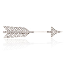 Cartier Platinum Diamond Arrow Brooch
