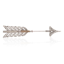 Cartier Platinum Diamond Arrow Brooch