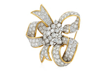 Vintage 1960s David Webb Diamond Ribbon Brooch