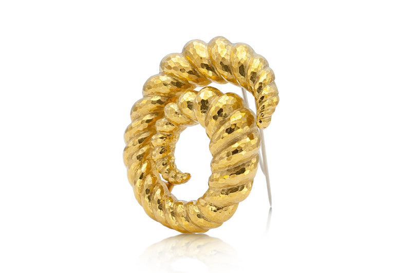 Vintage 1960s David Webb Swirl Brooch