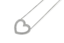 Tiffany & Co. Metro Diamond Heart Pendant Necklace