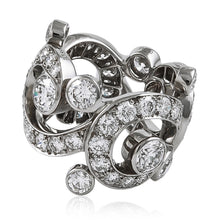 CARTIER Platinum Diamond Openwork “Boudoir” Ring