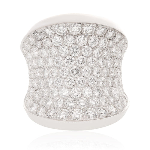 CARTIER 18K White Gold Diamond “Chalice” Ring