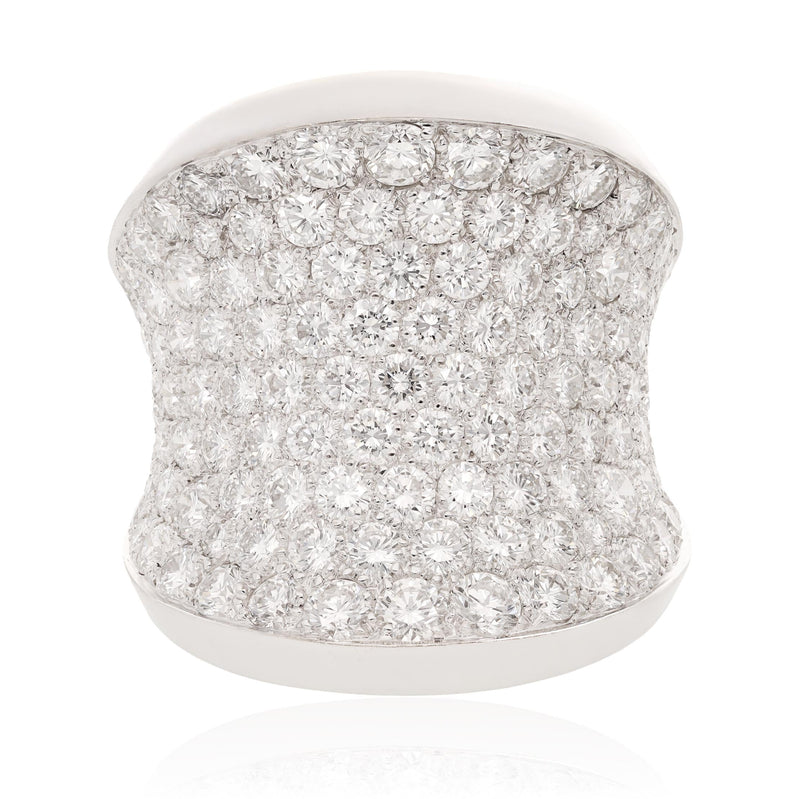 CARTIER 18K White Gold Diamond “Chalice” Ring