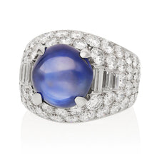 BULGARI Trombino Cabochon Sapphire and Diamond Ring
