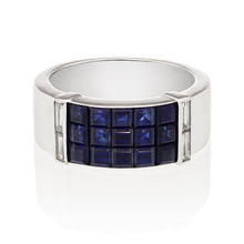 VAN CLEEF & ARPELS 'Mystery-Set Sapphire Pont Neuf Ring