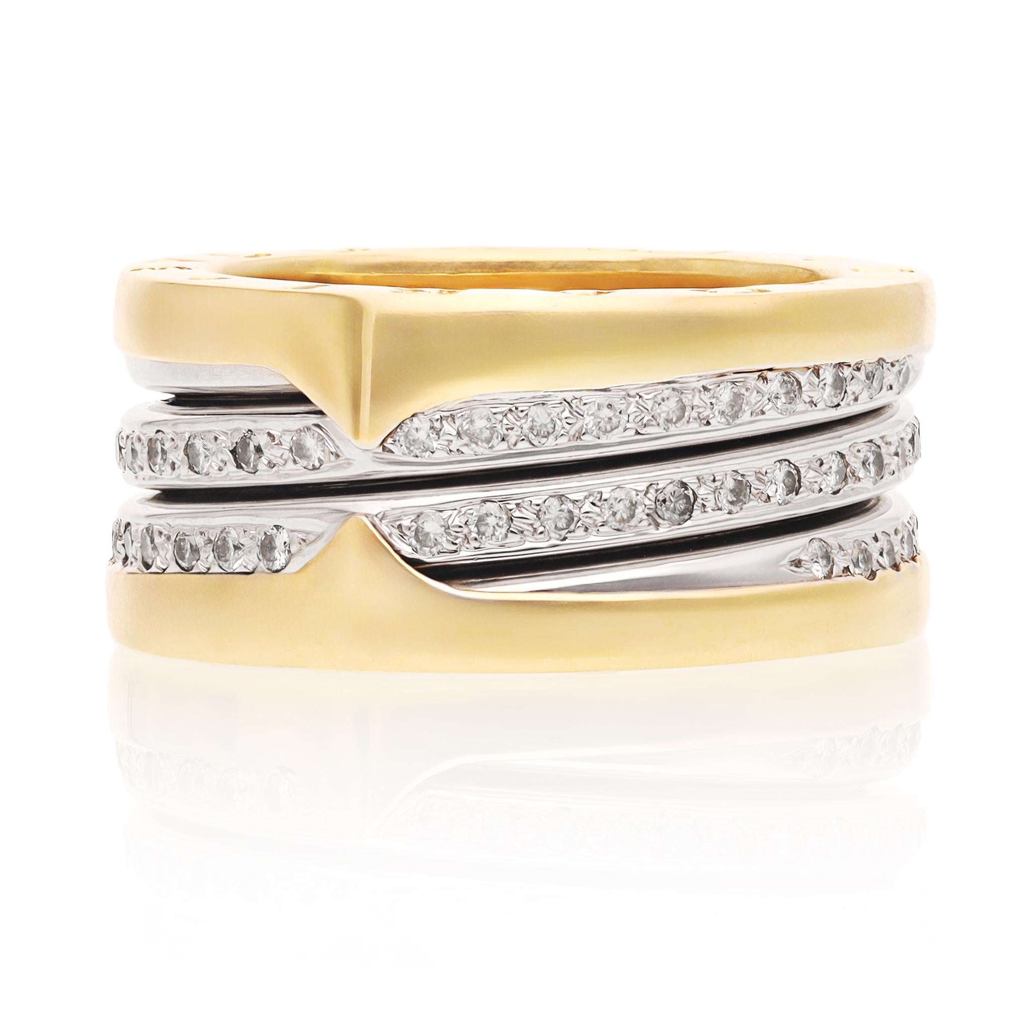 BULGARI Gold and Diamond Ring