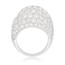 VAN CLEEF & ARPELS 18K White Gold Diamond Boulle Ring