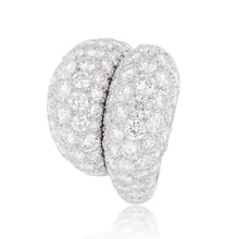 VAN CLEEF & ARPELS 18K White Gold Diamond Boulle Ring