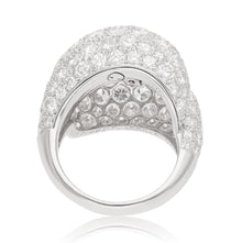 VAN CLEEF & ARPELS 18K White Gold Diamond Boulle Ring