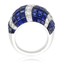VAN CLEEF & ARPELS Mystery Set Sapphire and Diamond Ring