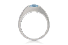 Vintage 1990s Cartier Aquamarine Tank Ring