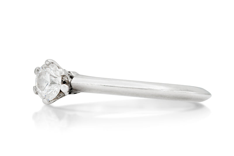 Tiffany & Co. 0.30 Carat Diamond Solitare Engagement Ring