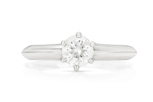 Tiffany & Co. 0.52 Carat Diamond Solitare Engagement Ring