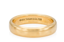 Vintage 1990s Tiffany & Co. 18k Gold Wedding Band