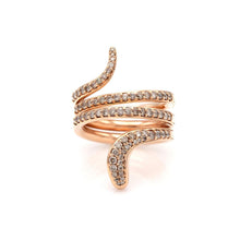 Damiani Eden Snake Ring with Diamonds