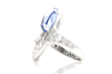 Bvlgari Elisia Ring with Blue Topaz and Diamonds