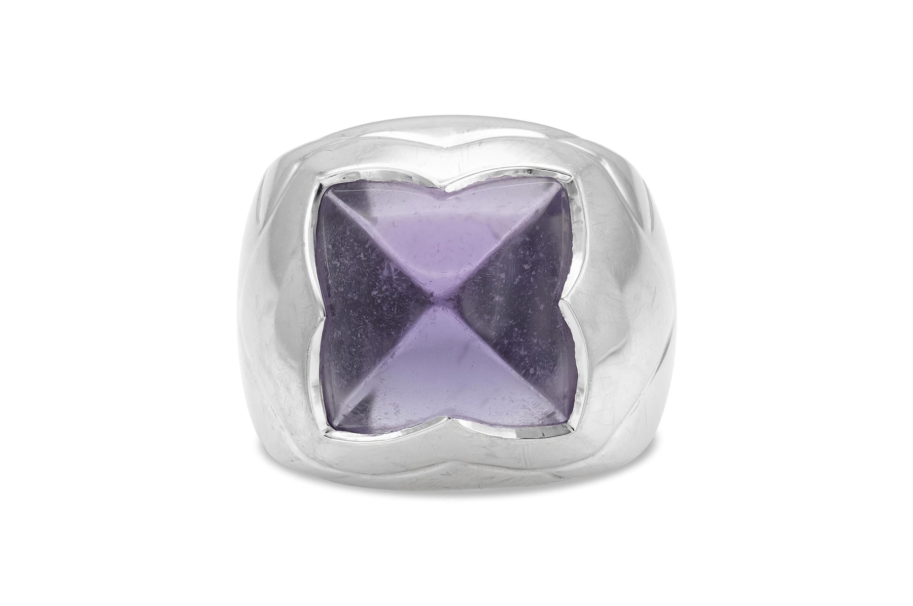 Bvlgari Amethyst Pyramid Ring