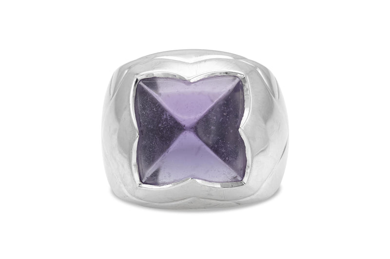 Bvlgari Amethyst Pyramid Ring