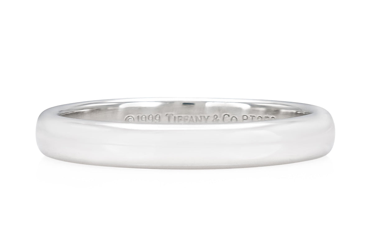Vintage 1990s Tiffany & Co. Platinum Wedding Band