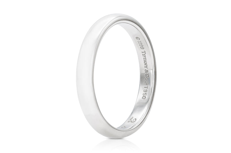 Vintage 1990s Tiffany & Co. Platinum Wedding Band