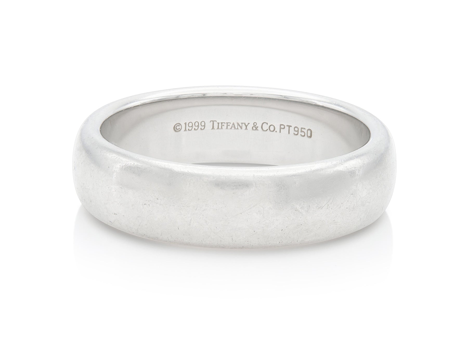 Vintage 1990s Tiffany & Co. Platinum Wedding Band