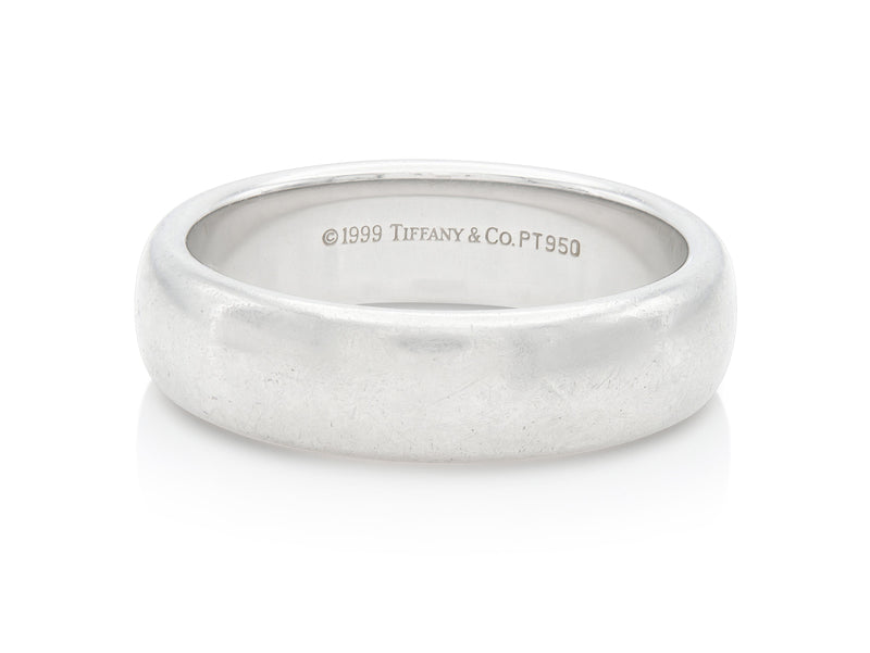 Vintage 1990s Tiffany & Co. Platinum Wedding Band