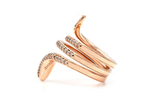 Damiani Eden Snake Ring with Diamonds
