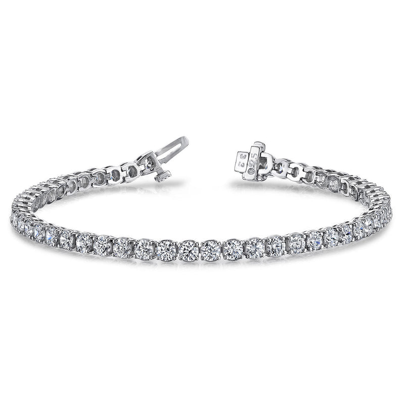 T0512120W - 20CT Platinum Tennis Bracelet