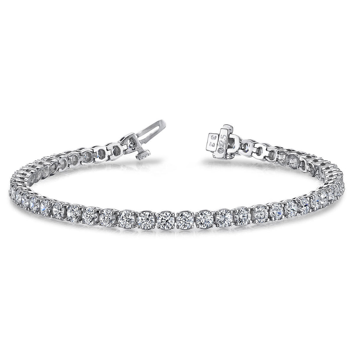 T0512115W - 15CT Platinum Tennis Bracelet