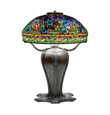Rare Peacock Table Lamp