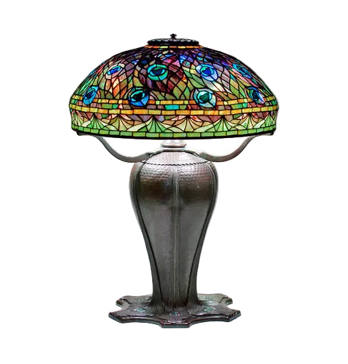 Rare Peacock Table Lamp
