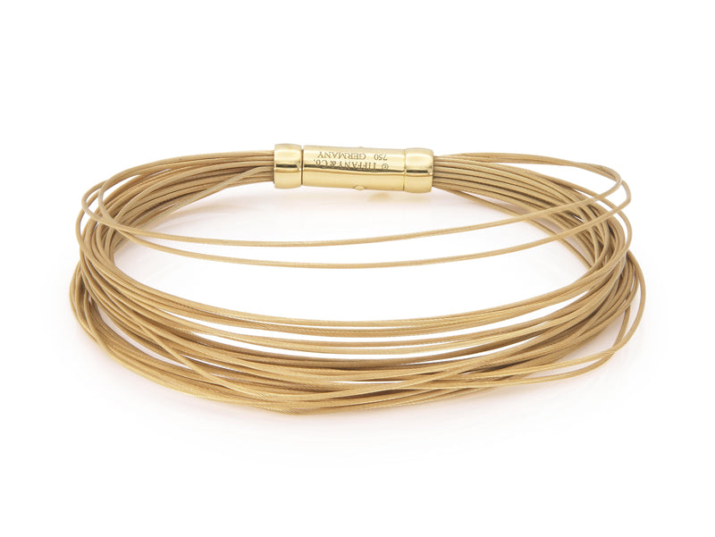 Vintage 1990s Tiffany & Co. Multistrand Gold Wire Bracelet