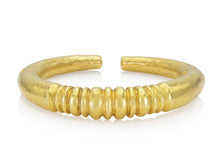 Vintage 1970s Lalaounis Hammered Gold Cuff Bracelet