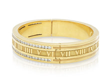 Vinatge 1990s Tiffany & Co. Atlas Roman Numeric Bracelet with Diamonds