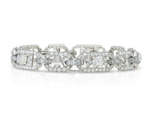 Antique Art Deco 1920s Cartier 12.30 Carat Diamond Openwork Link Bracelet