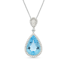 CP056749-AQ - 18KW/4.8G 1AQUA-14.90CT 1PR-0.70CT 52RD-1.00CT