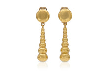 Vintage 1970s Lalaounis Hammered Bubbles Dangle Earrings