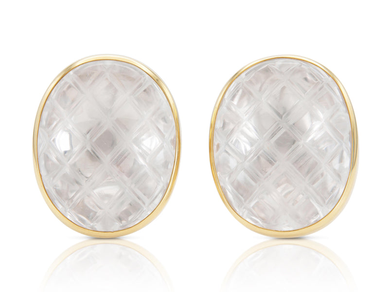 Vintage 1960s David Webb Crystal Earrings